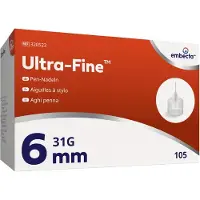 Embecta GmbH Ultra-Fine 6 mm, 0,25 mm (31G) 105 St