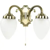 Easy Light Wandlampe Mit Schalter 32 cm Breit In Bronze 2-Flammig E14