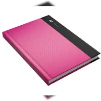 Rheita DIORAMA Kladde Hardcover mit Noppenstruktur, 80 Blatt (160 Seiten), A4, liniert, pink