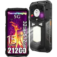 Ulefone Armor 29 Pro (Thermal) 5G Outdoor Handy 512GB Android 15 AI Smartphone mit Wärmebildkamera, 6.67”AMOLED 21200mAh/120W/1000LM Lampe/WiFi 6E