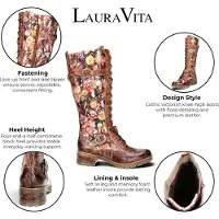 LAURA VITA Stiefel in Mittelbraun | Gr.: 41
