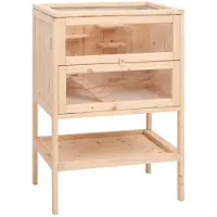 vidaXL Hamsterkäfig 55 x 40 x 80 cm Massivholz Tanne