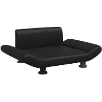 vidaXL Hundebett Schwarz 70x45x28 cm Kunstleder