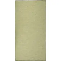 vidaXL Outdoor-Teppich Flachgewebe 100x200 cm Grün