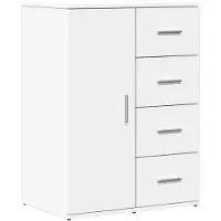 vidaXL Sideboard Weiß 59x39x80 cm Holzwerkstoff