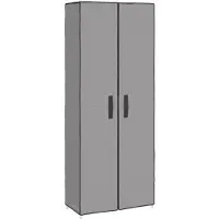 vidaXL - Schuhschrank - 60x30x166 - cm - Stoff - grau