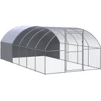 vidaXL Outdoor-Hühnerstall 3x6x2 m Verzinkter Stahl