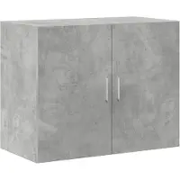 vidaXL Wandschrank Betongrau 80x42,5x64 cm Holzwerkstoff