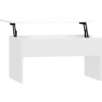 vidaXL Couchtisch Hochglanz-Weiß 80x50,5x41,5 cm Holzwerkstoff