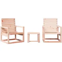 vidaXL 3-tlg. Garten-Lounge-Set Massivholz Douglasie