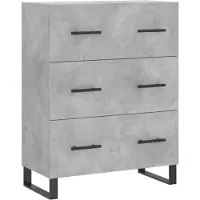 vidaXL Sideboard Betongrau 69,5x34x90 cm Holzwerkstoff