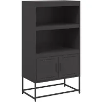 vidaXL Highboard Schwarz 68,5x38,5x123,5 cm Stahl
