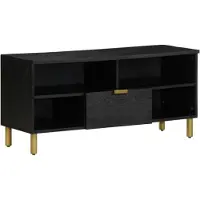 vidaXL TV-Schrank Schwarz 100x33x46 cm Holzwerkstoff
