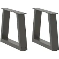 vidaXL Couchtischbeine V-Form 2 Stück Anthrazit 40x(30-31,3) cm Stahl
