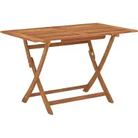 vidaXL Gartentisch Klappbar 120x70x75 cm Massivholz Eukalyptus