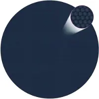 vidaXL Treibende Pool-Solarplane PE 356 cm Schwarz und Blau
