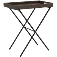 vidaXL Tabletttisch Klappbar Braun 65x40x75 cm Poly Rattan