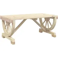vidaXL Garten-Couchtisch 90x50x40 cm Massivholz Tanne