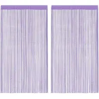 vidaXL Fadenvorhänge 2 Stk. Lila 100x250 cm