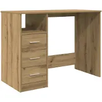 vidaXL Schreibtisch Artisan-Eiche 102x50x76 cm Holzwerkstoff