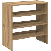 vidaXL Schuhregale 2 Stk. Stapelbar Artisan-Eiche 60x30x30,5 cm