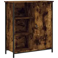 vidaXL Sideboard Räuchereiche 70x30x80 cm Holzwerkstoff