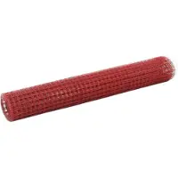 vidaXL Drahtzaun Stahl mit PVC-Beschichtung 25x1 m Rot
