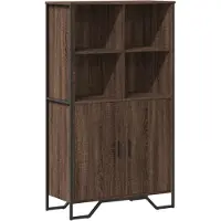 vidaXL Highboard Eichen-Optik 79,5x35,5x137,5 cm Holzwerkstoff