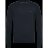 Tommy Hilfiger Lambswool Crew Neck Navy Blue Größe: XXL | Pullover Outlet | Herren | Blau