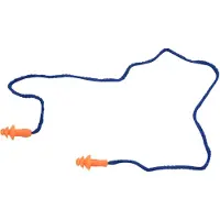Torribaly 10 St?ck Sicherheits-Ohrst?psel aus weichem Silikon ? Geh?rschutz mit Kordel, Ger?uschreduzierung f?r die Arbeit, Zuhause, Schlafen, Blau, Orange