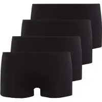 Skiny Panty "Panty Advantage Cotton Stretch Boy Leg Shorts 4P 4er Pack", Damen, Gr. XL, 4 Stk., schwarz, Unterhosen Panty