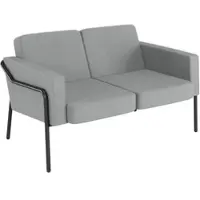 Meet by Paperflow meet 2-Sitzer Sofa »Medso Klassik« Stoff grau, 125x74x51.5 cm