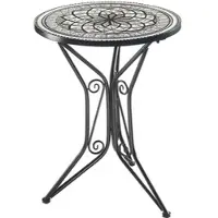 Kobolo Bistrotisch MOSAIK24 in Schwarz | Gr.: onesize