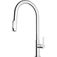 Franke MARIS SLIM CLEAR WATER, Standard, Chrom, Messing, Hebelgriffe, Einzelbild, 3/8"