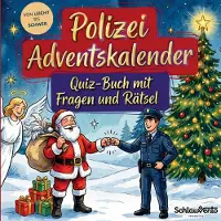 Sonstige Verlage Polizei-Adventskalender: Quiz-Buch mit Fragen und Rätsel