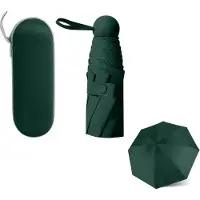 Famanu Reise-Regenschirm, Mini-Regenschirm mit 6 Schienen