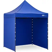 AGA Pavillon, Pop-up-Pavillon, Partyzelte, Faltpavillon 2x2m Blau