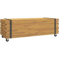 vidaXL Couchtisch 110x45x35 cm Massivholz Teak
