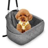 OEM Wasserdichter Hundebett - Stabiler Hundebett - Gurte - Für kleine und mittelgroße Hunde - Sitzbank - Sicher und Stoßfest