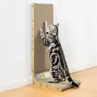 Famanu Kratzpappe für Katzen, L-förmige Wandmontage, 75 cm, 2 Stück