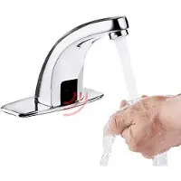 OEM Automatischer Touchless Wassertropf-Stoßarm - Wasserbesparender Wasserhahn - Doppelregulator für Warm und Kalt Wasser - Duschkopf - Nachhaltig - Wasserfreundlich