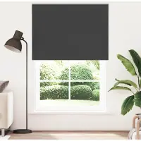 vidaXL Verdunkelungsrollo Schwarz 150x230 cm Stoffbreite 146,6 cm