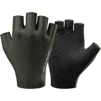 RockBros Breathable Short Finger Cycling Gloves, Size: L - Green