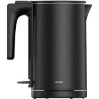 Dittert KE001B-00, 1,5 l, 2200 W, Schwarz, Edelstahl, Wasserstandsanzeige
