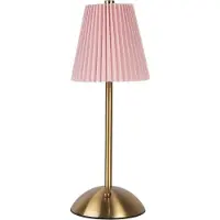 Clayre & Eef Tischlampe Ø 12x30 cm Rosa Metall