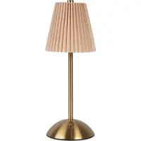 Clayre & Eef Tischlampe Ø 12x30 cm Beige Metall