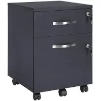 Helloshop26 Büroschrank Aufbewahrungsschrank Aktenschrank mit 2 Schubladen 54,5 cm für Unterlagen