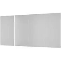 Duschparadies 380 x 210cm Duschrückwand Duschrückwände Wandverkleidung Premium Aluverbundplatte 3mm Fliesenersatz Matt Weiß 4 Stück Zusammenbau