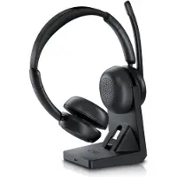 CSL Bluetooth Stereo Headset kabellos mit Mikrofon, Ladestation, Over Ear, 40h Laufzeit, Sprachassistent, Bluetooth 5.2, Multifunktionstaste, Dual Connectivity, Multipoint