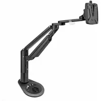 Novus Clu Plus C Monitorhalter mit Einbausteckdose USB-Charger A/C, schwarz